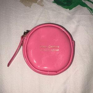 Juicy Couture Vibrant Pink Round Pouch NWT